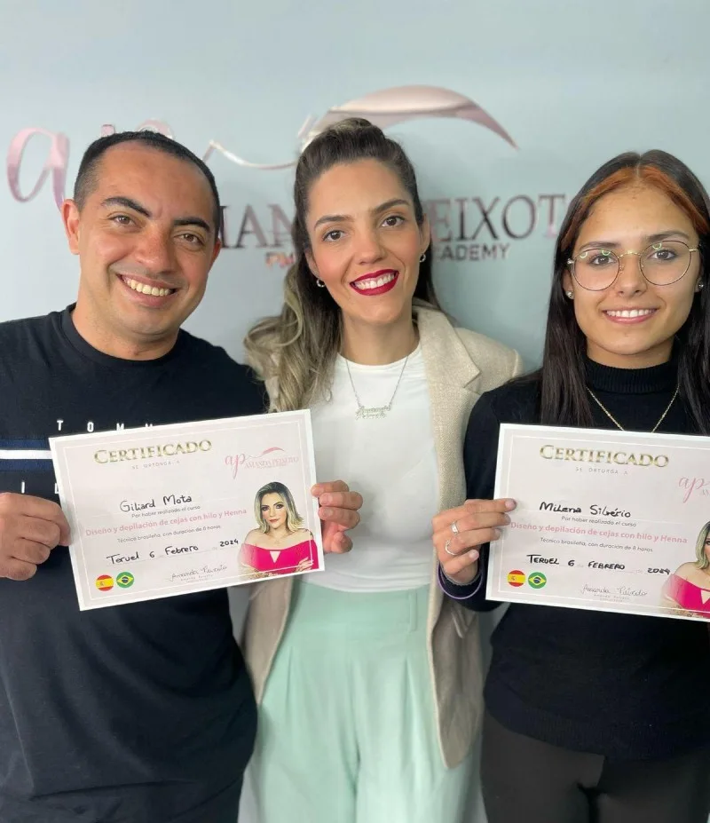 curso certificado depilacion cejas henna teruel amanda peixoto